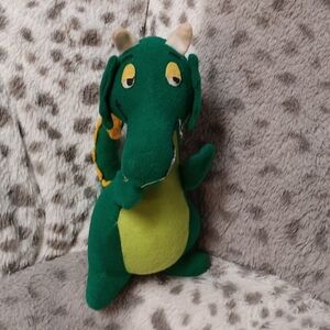 1979 Fun Farm Green Plush Dragon Toy